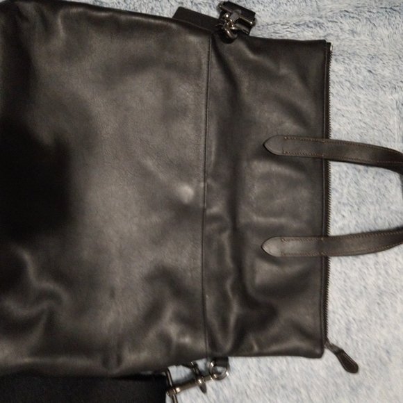 Coach Men's crossbody foldover tote/messenger bag f50712 - Picture 6 of 8